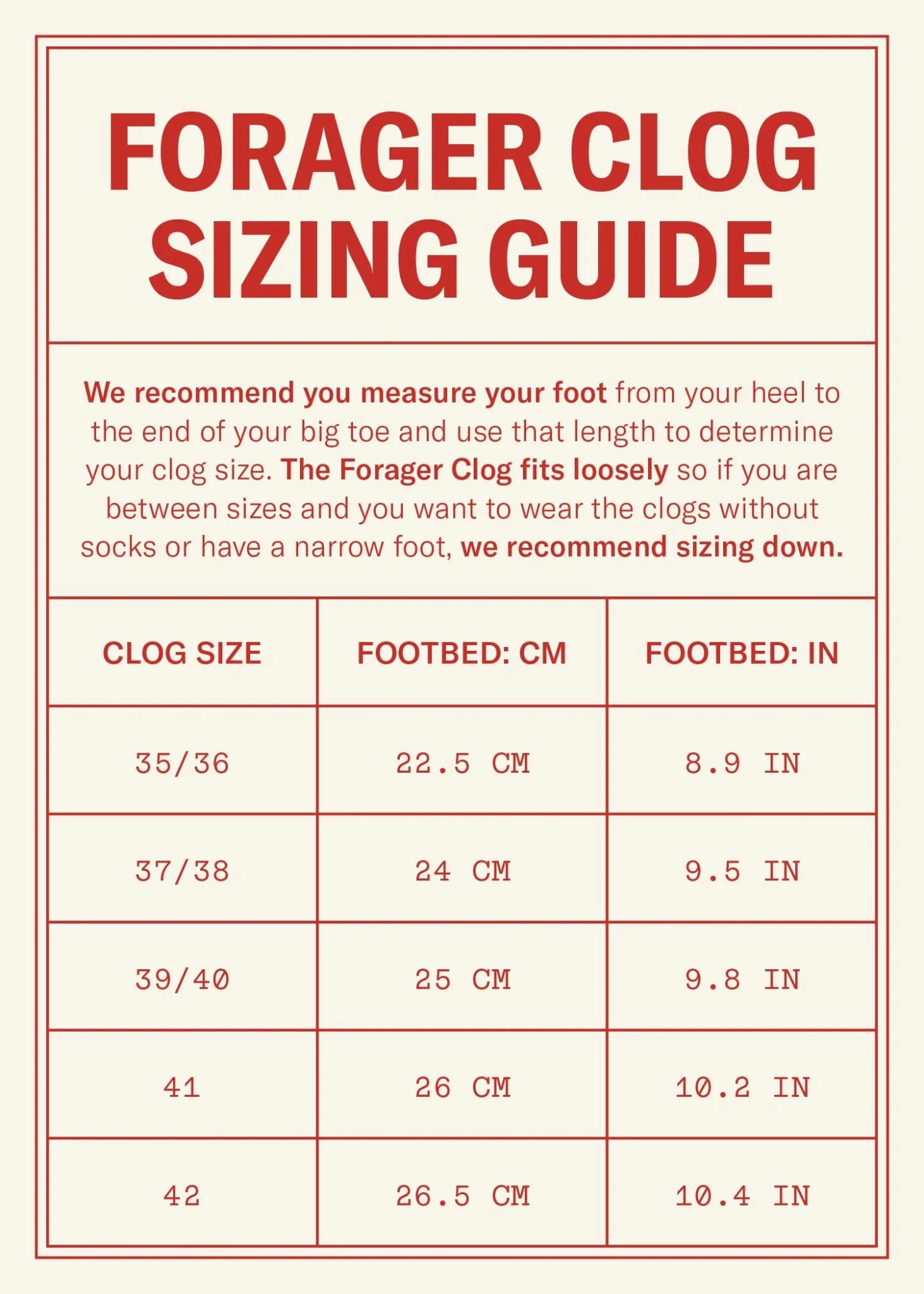 Forager Clog