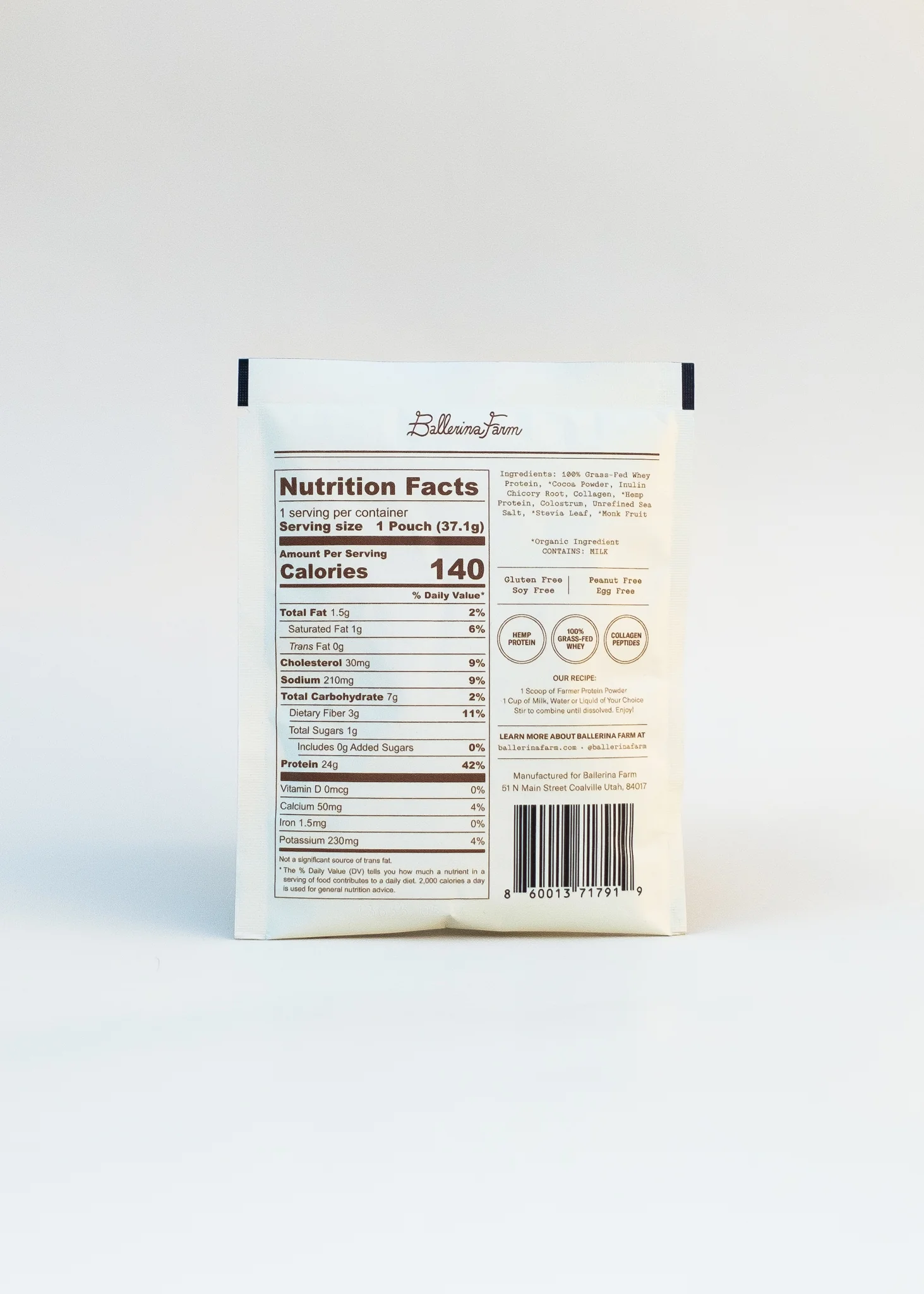 Single Serve Farmer Protein