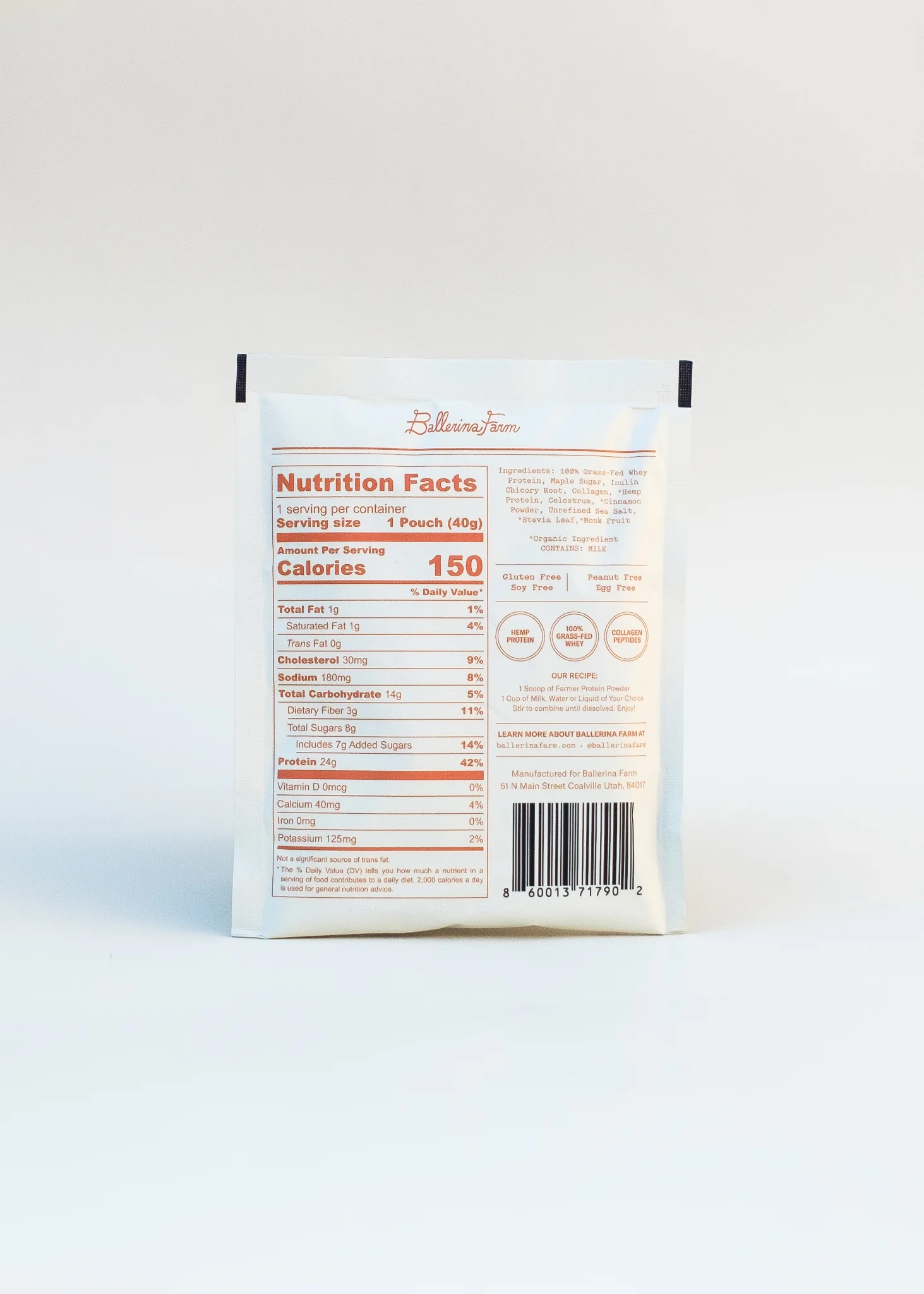 Single Serve Farmer Protein